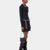 ABITO CORTO IN MAGLIA NERO