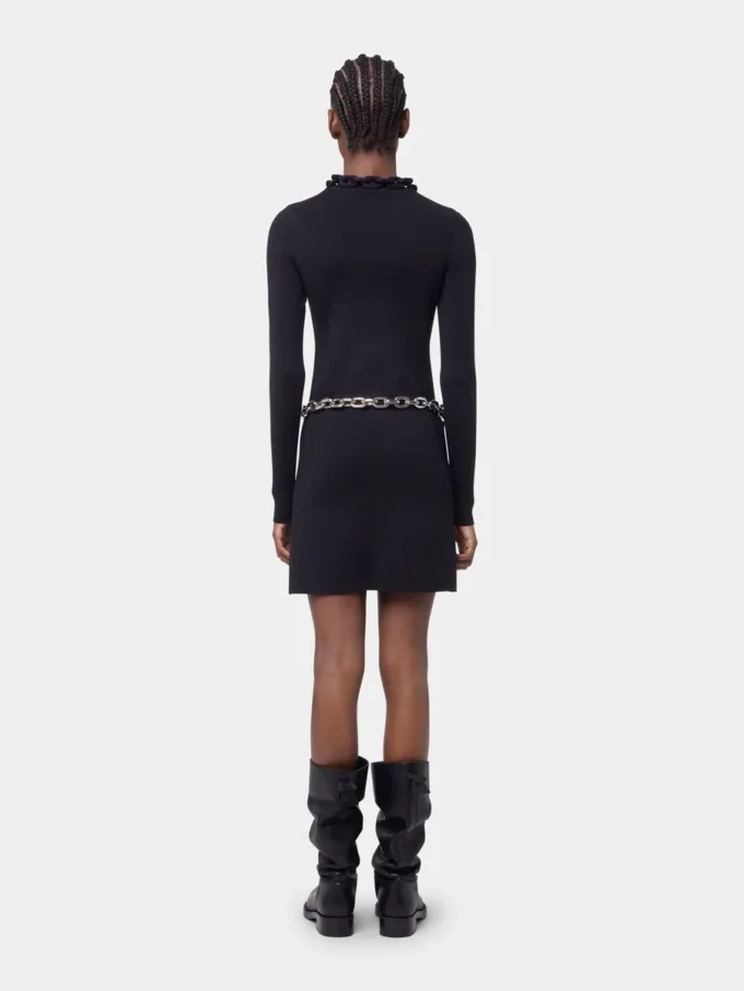 ABITO CORTO IN MAGLIA NERO