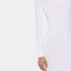 Abito lungo bianco in jersey