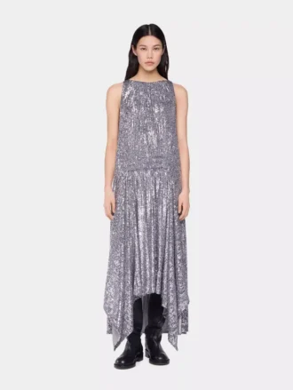 Abito midi con paillettes