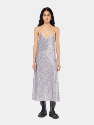 Abito midi con paillettes