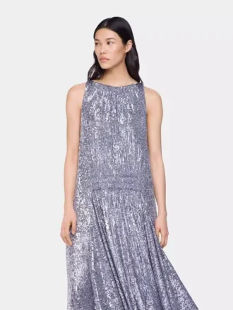 Abito midi con paillettes