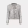 Bomber in maglia d’argento
