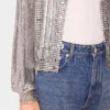 Bomber in maglia d’argento