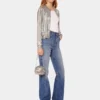 Bomber in maglia d’argento