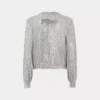 Bomber in maglia d’argento