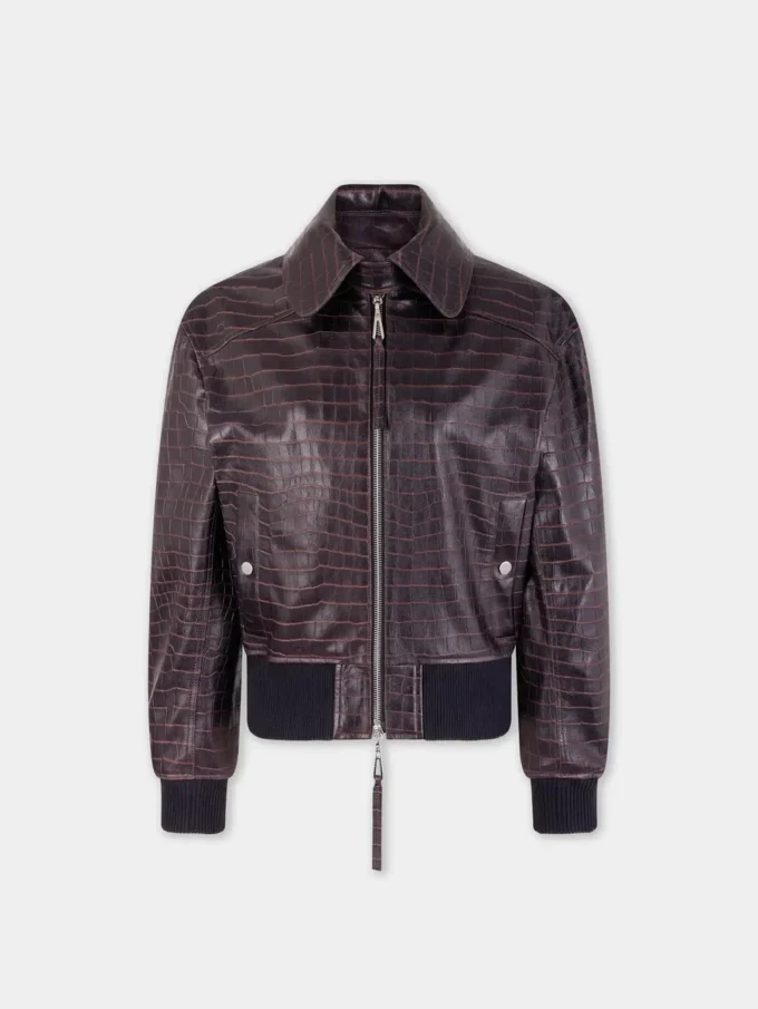 Bomber in pelle