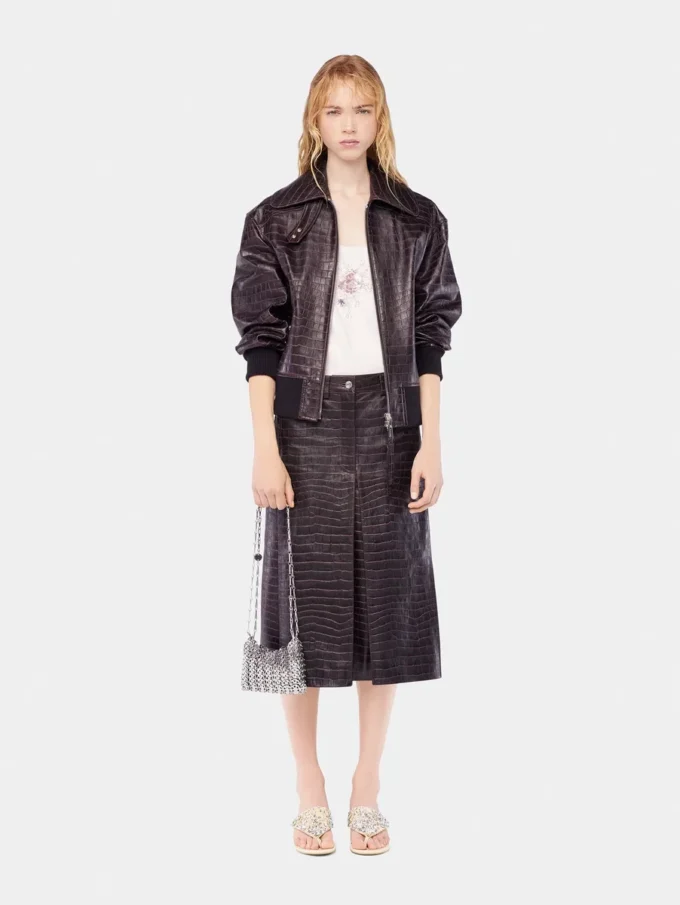 Bomber in pelle