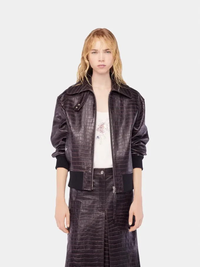 Bomber in pelle