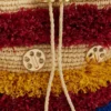 Borsa a secchiello in rafia
