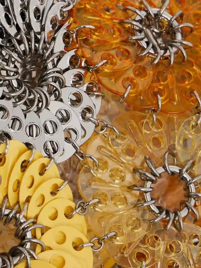 Borsa arancione Flower 1969