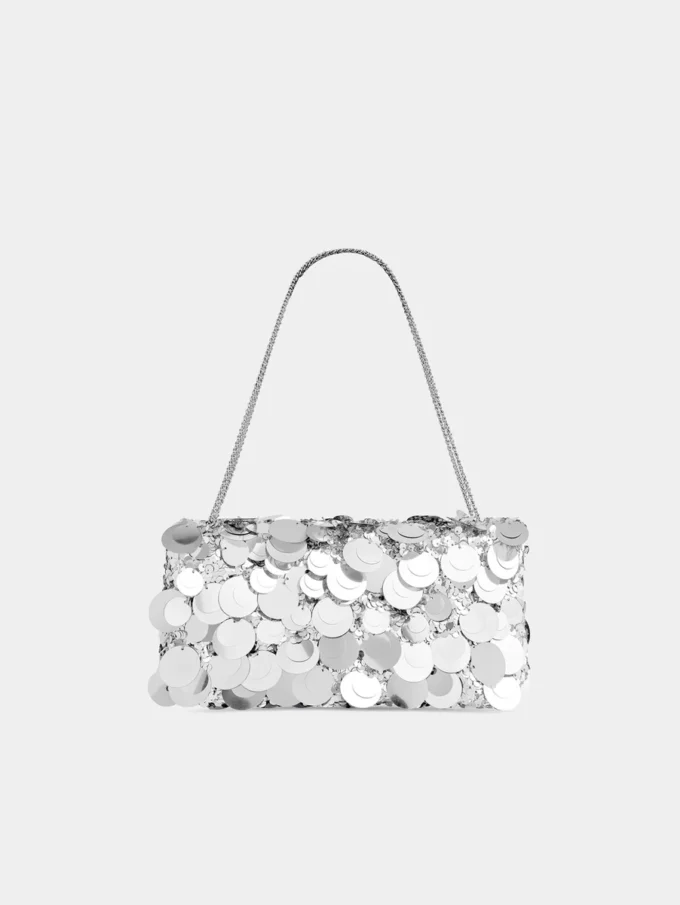 Borsa baguette scintillante
