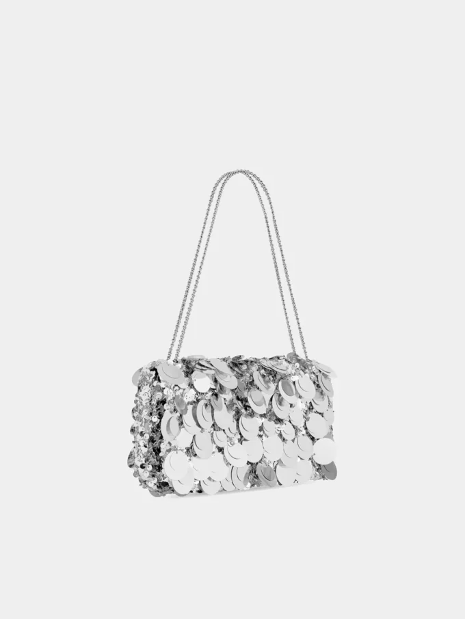 Borsa baguette scintillante