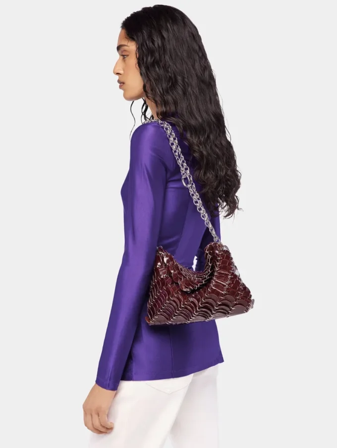Borsa da sera in pelle Paco