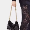 Borsa da sera in pelle Paco