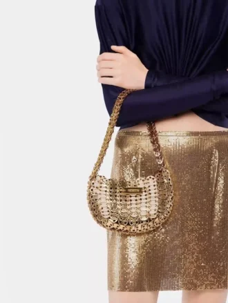 Borsa Flip reversibile Moon in pelle