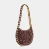 Borsa Flip reversibile Moon in pelle