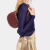 Borsa Flip reversibile Moon in pelle
