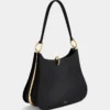 Borsa in pelle con anelli grandi