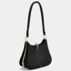 Borsa in pelle con anelli medi