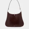Borsa in pelle con grande anello