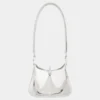 Borsa in pelle con piccoli anelli