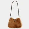 Borsa in pelle con piccoli anelli