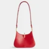 Borsa in pelle con piccoli anelli