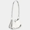 Borsa in pelle con piccoli anelli