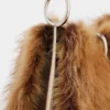 Borsa in pelle con piccoli anelli