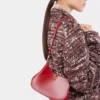 Borsa in pelle con piccoli anelli