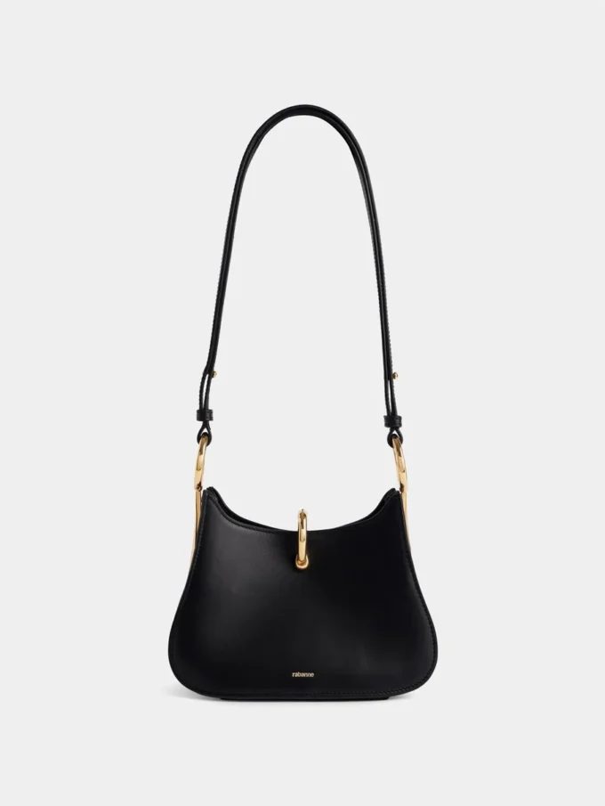 Borsa in pelle con piccolo anello