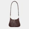 Borsa in pelle con piccolo anello