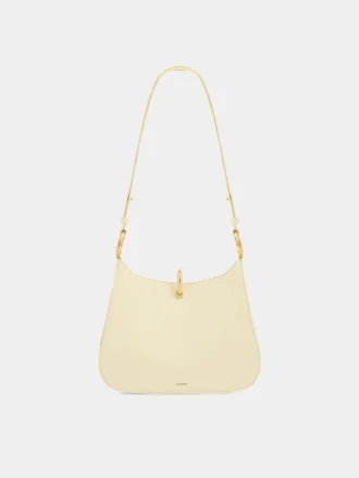 Borsa in pelle con piccolo anello