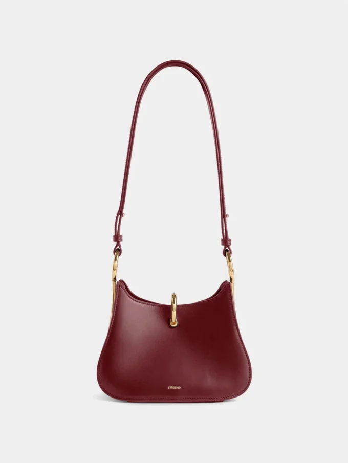 Borsa in pelle con piccolo anello
