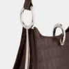 Borsa in pelle con piccolo anello