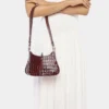 Borsa in pelle con piccolo anello