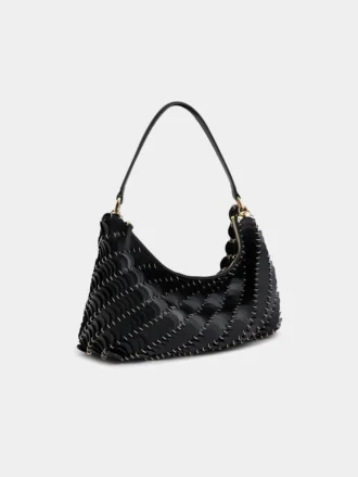 Borsa in pelle nera Paco