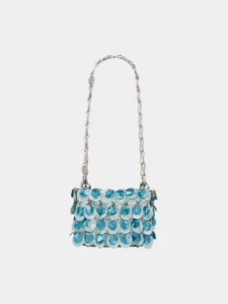Borsa nano blu scintillante