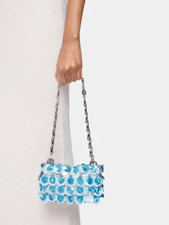 Borsa nano blu scintillante