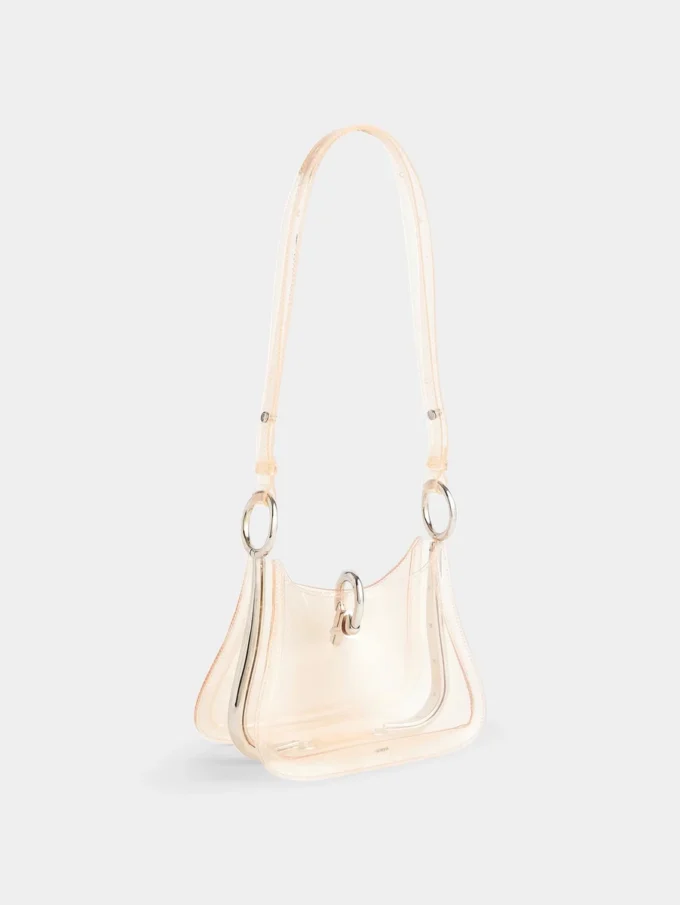 Borsa piccola trasparente ad anello