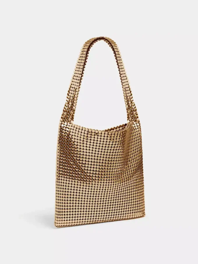 Borsa pixel dorata
