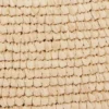 Borsa tote in rafia beige con logo