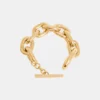 Bracciale con maglie XL dorate