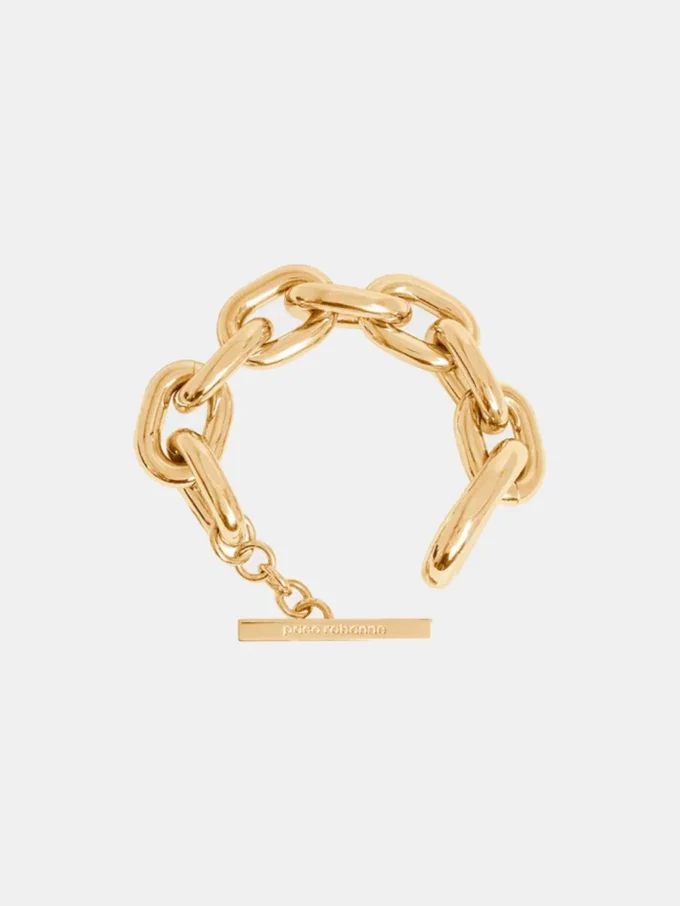 Bracciale con maglie XL dorate