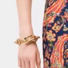 Bracciale con maglie XL dorate