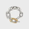 Bracciale XL Link bicolore