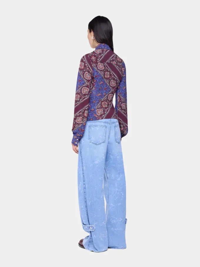 Camicia in jersey stampato