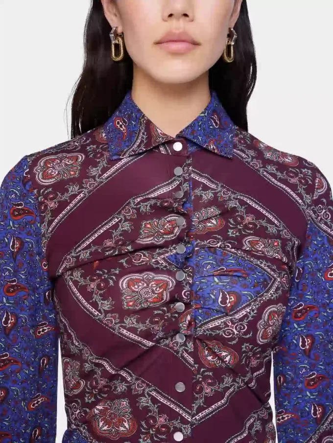 Camicia in jersey stampato