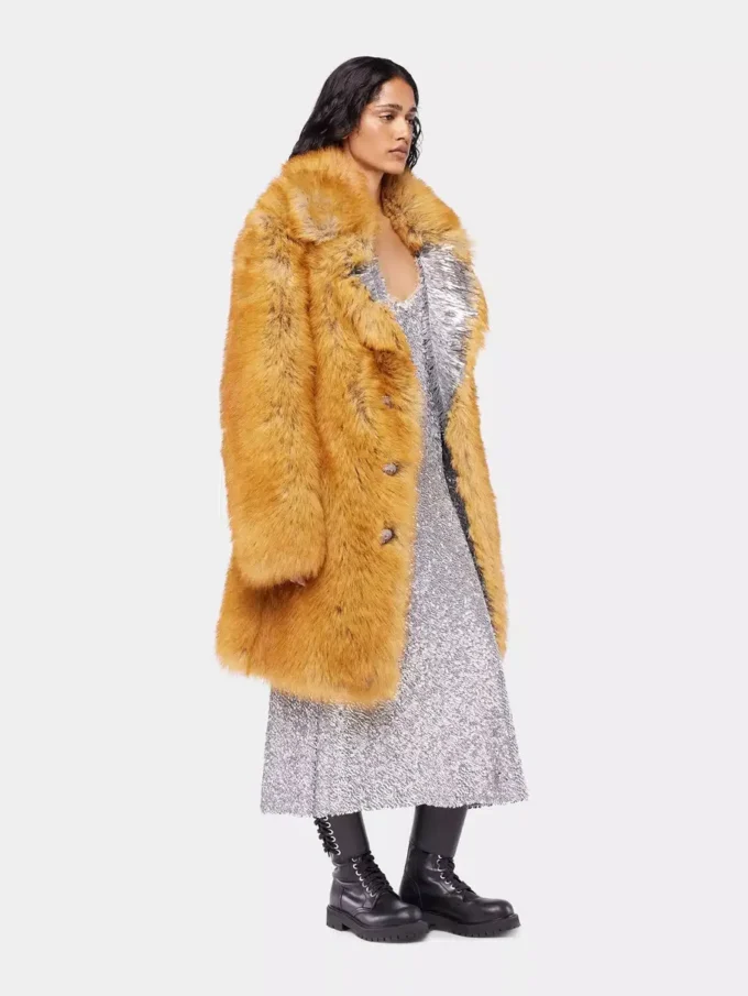 Cappotto in pelliccia sintetica